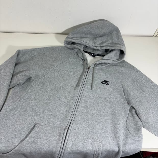 L 나이키SB 그레이 후드집업