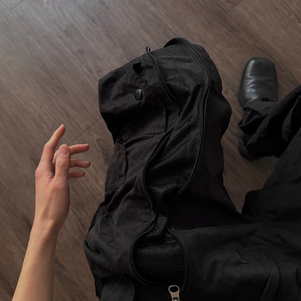 X-Large 지퍼 디테일드 유틸리티 팬츠