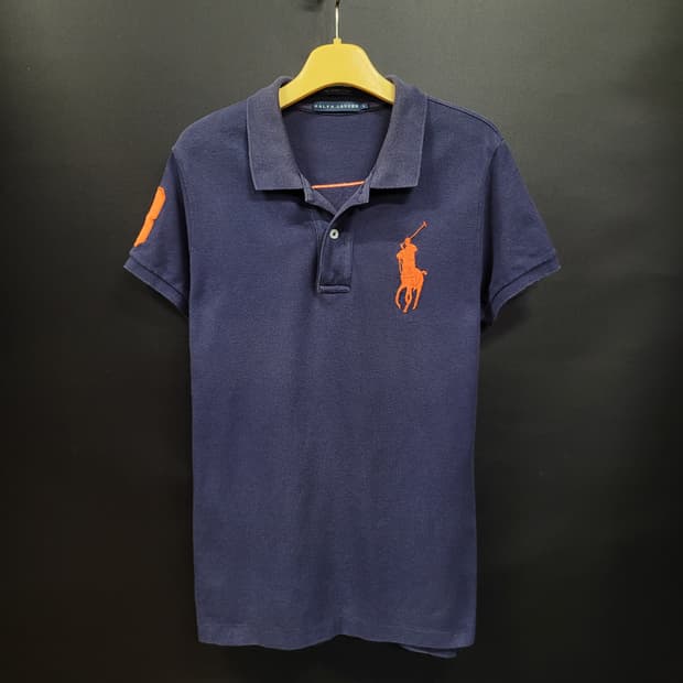 Ralph Lauren 랄프로렌 빈티지 빅포니 자수로고 스키니핏 셔츠 