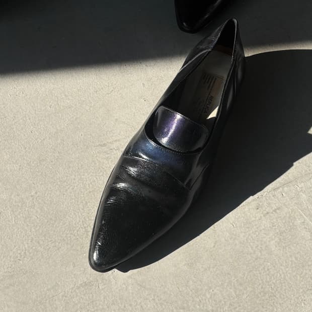 마르지엘라 고트 레더 페인팅 로퍼