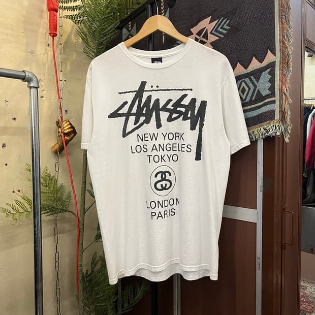 스투시 월드투어 반팔티 #csz0213