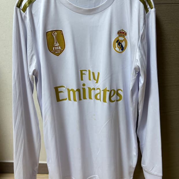 빈티지) 레알 마드리드 롱슬리브 유니폼 스카이블루&골드