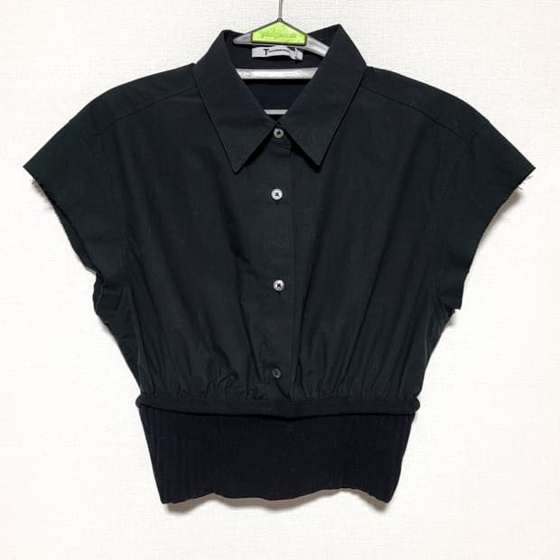 알렉산더왕 크롭 셔츠 (표기0/44-날씬55추천) 1회착/상태최상