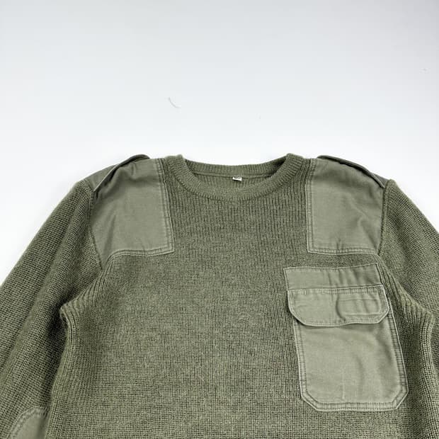 VTG 빈티지 독일군 코만도 카키 니트 (실측 XL)