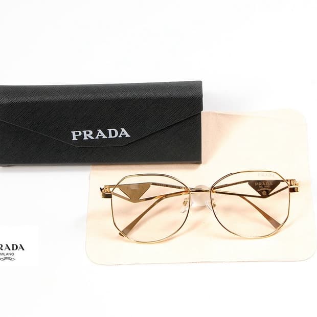 프라다 메탈 골드  안경