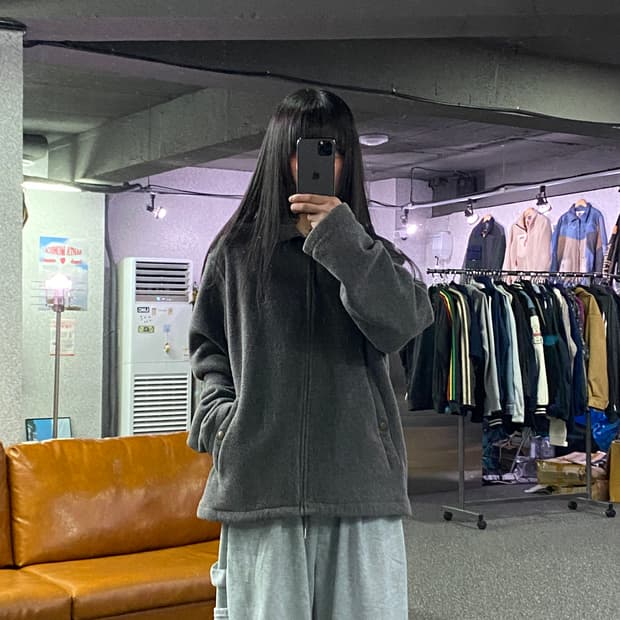 폴로랄프로렌 포니로고 그레이 플리스 스윙톱 자켓 B4469 