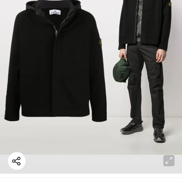 105/ 스톤아일랜드 20F/W 와펜 포켓 니트 후드집업