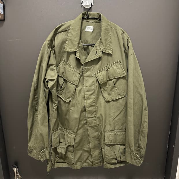 US Army OG 정글 퍼티그 자켓 M-R 데드스탁