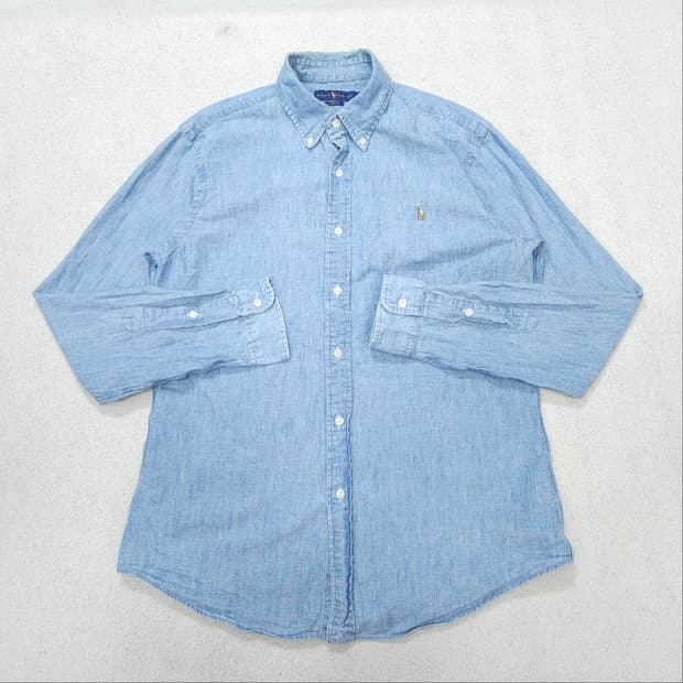 폴로 랄프 로렌 신형 샴브레이 셔츠 L