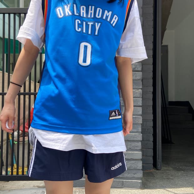 아디다스 NBA 오클라호마 웨스트브룩 져지 
