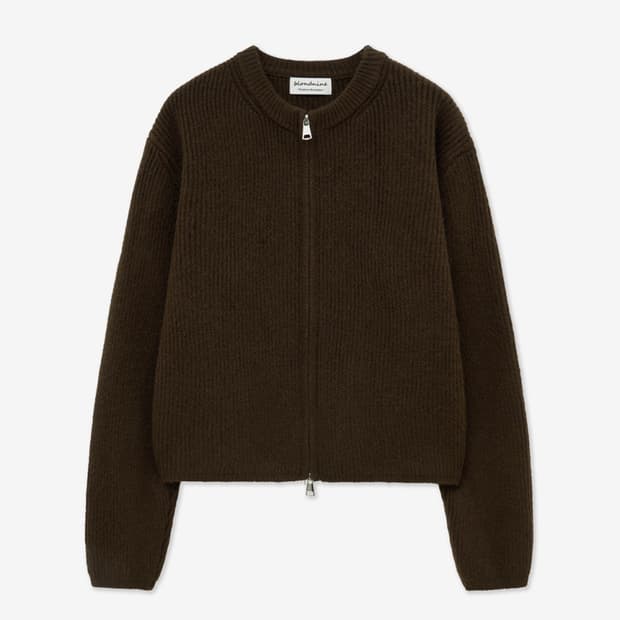 블론드나인 투웨이 니트집업