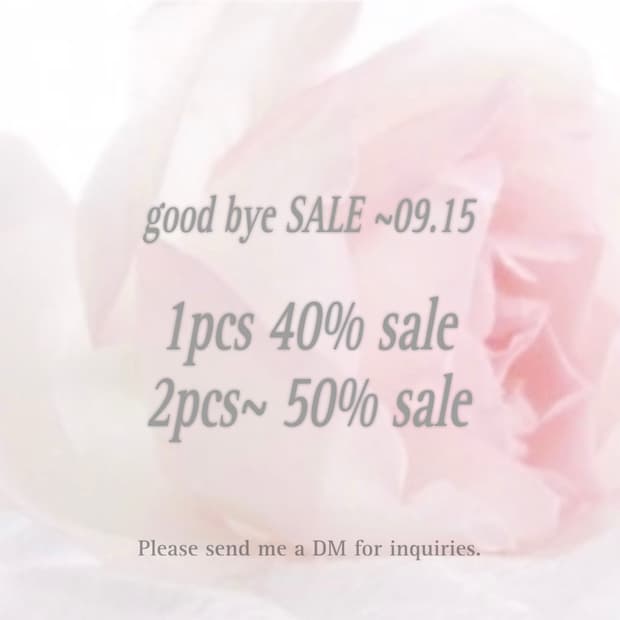 good bye sale ~09.15 운영종료