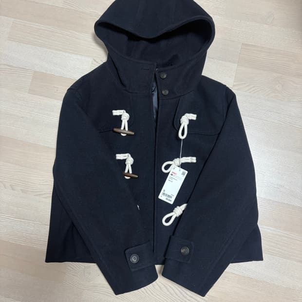 스파오 떡볶이 코트(더플 숏 코트) S