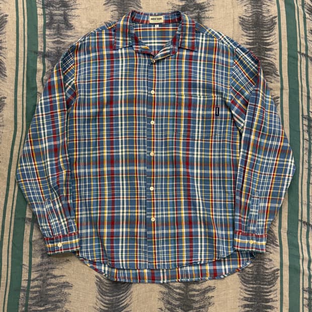 90s USA 빈티지 GUESS JEANS 체크 셔츠 [XL]