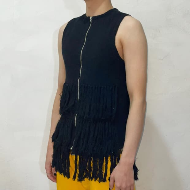 Black Fringe vest