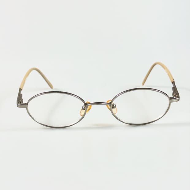 90s ESPRIT 실버 슬림 라운드 빈티지 안경