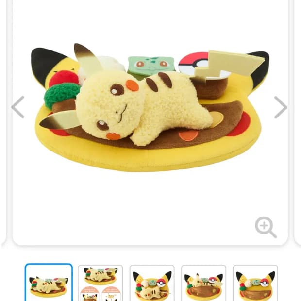 피카츄 플레이트 밥카츄 카레라이스 포켓몬 카페 한정 제품