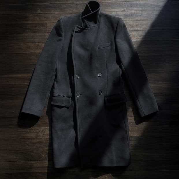 Ann Demeulemeester 더블 브레스티드 울 코트