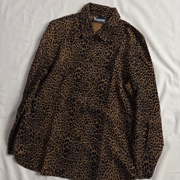 nclinations 인클리네이션 호피무늬 자켓 M