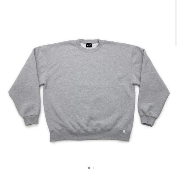 XL 77C 스웻셔츠 맨투맨 멜란지 그레이