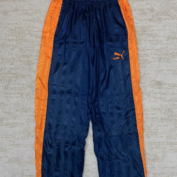[L] 올드 퓨마 나일론 트레이닝 팬츠 웜업 팬츠 트랙 팬츠 