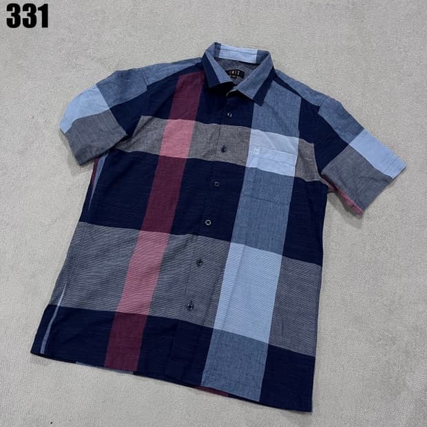 닥스 체크 반팔셔츠 