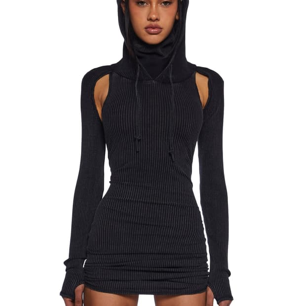 Dollskill darker wavs Ruched Mini Dress 