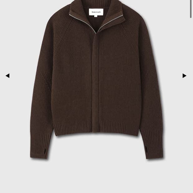 (구매)토니웩 니트집업 브라운 L