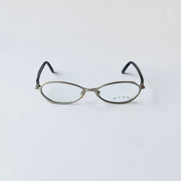 866 에트로 데드스탁 빈티지 슬림 오벌 메탈 픽키안경
