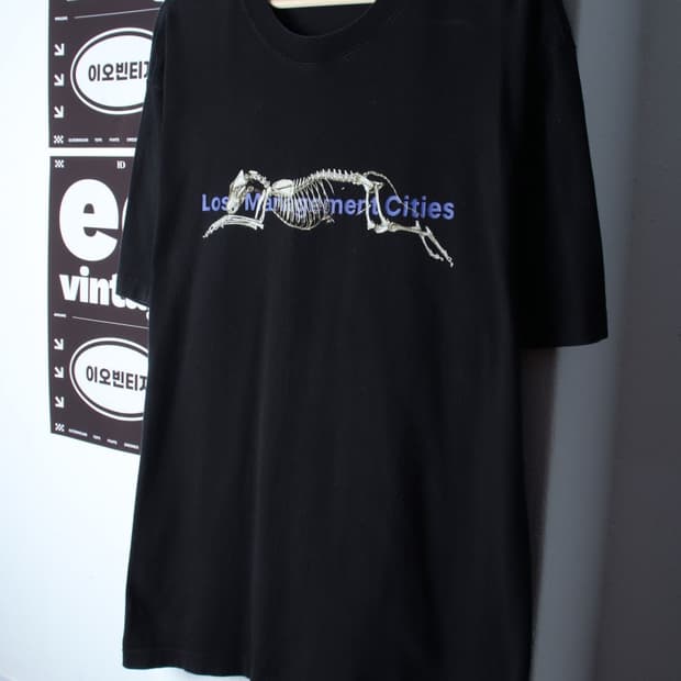 (L-XL) 엘엠씨 반팔 티셔츠 그래픽 에이징 블랙 올드스쿨-H33025