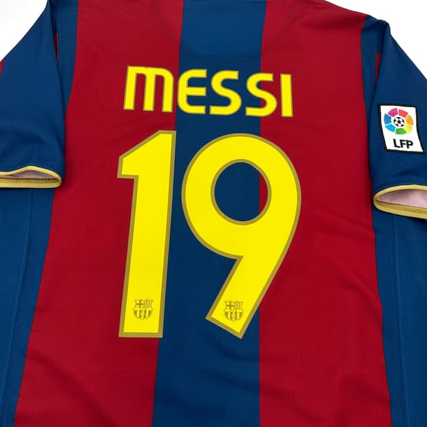 나이키 07-08 바르셀로나 캄노우 50주년 홈 리그킷 메시