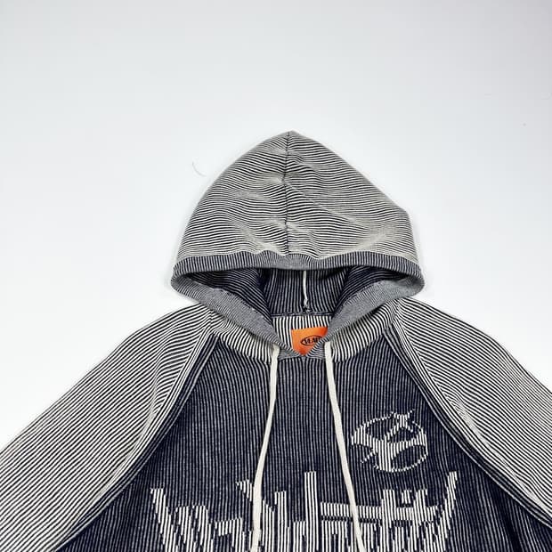 VTG 빈티지 차콜 후디 반팔니트 (M)