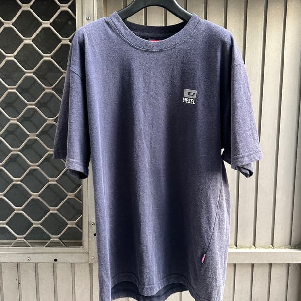 DIESEL old vintage rubber print logo tee
