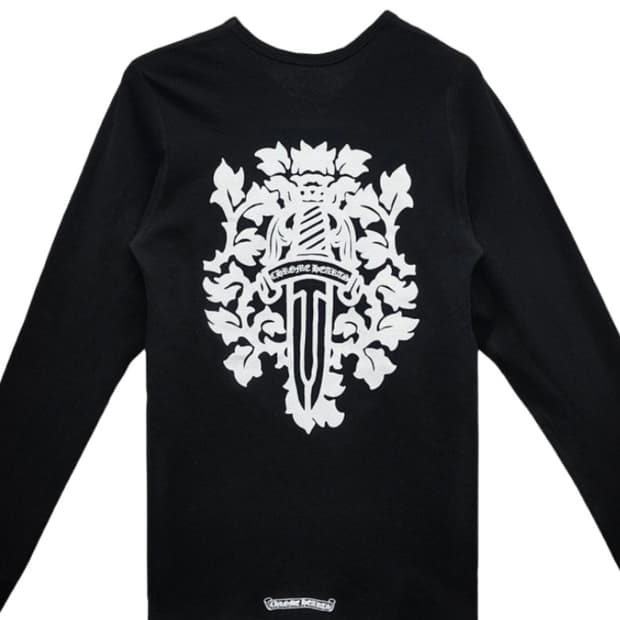 크롬하츠 대거 와플 써멀 롱슬리브 블랙 XXL