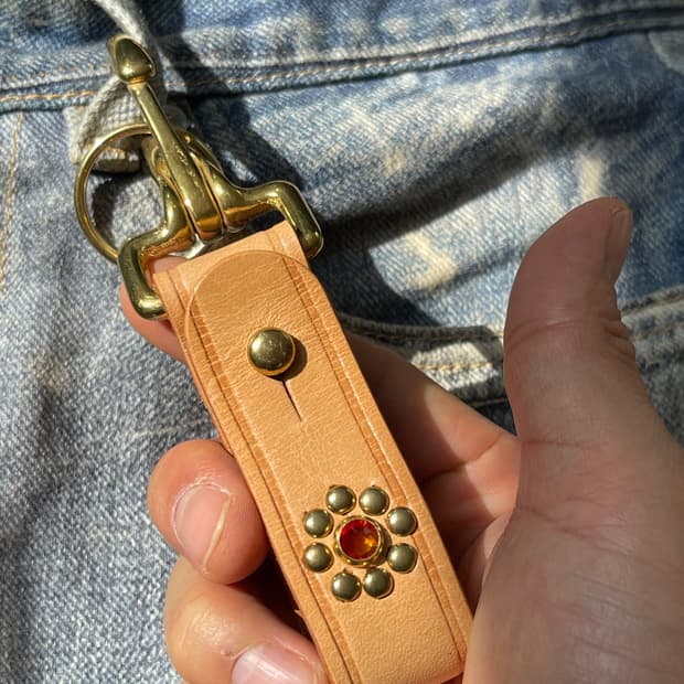 아메카지 카우하이드 키링