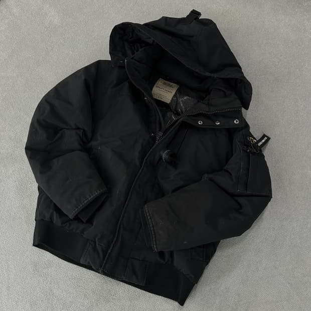 내셔널지오그래픽 유틸리티 블랙 후드 자켓 XL