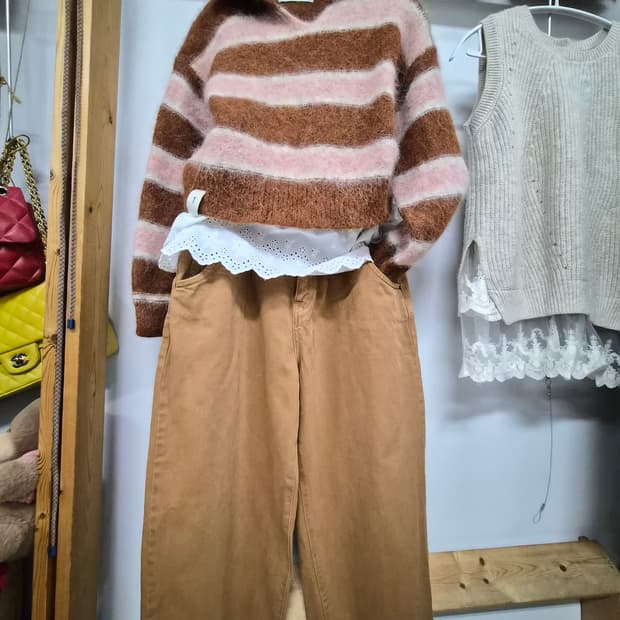 베이비알파카 보송니트. 자라배기