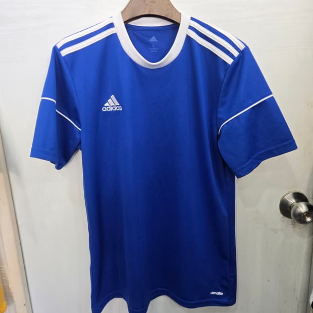 100,L )) adidas 아디다스 반팔티셔츠! 파랑 색상!~