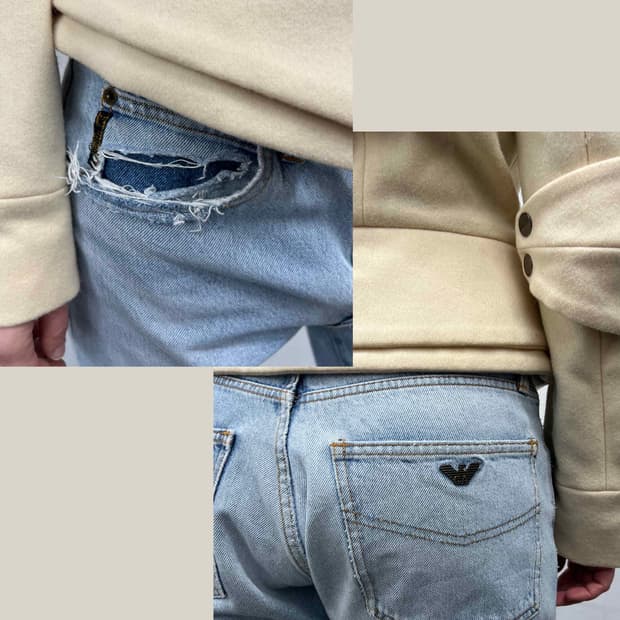 알마니 데님팬츠