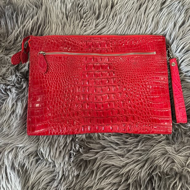 악어가죽 클러치 에르메스