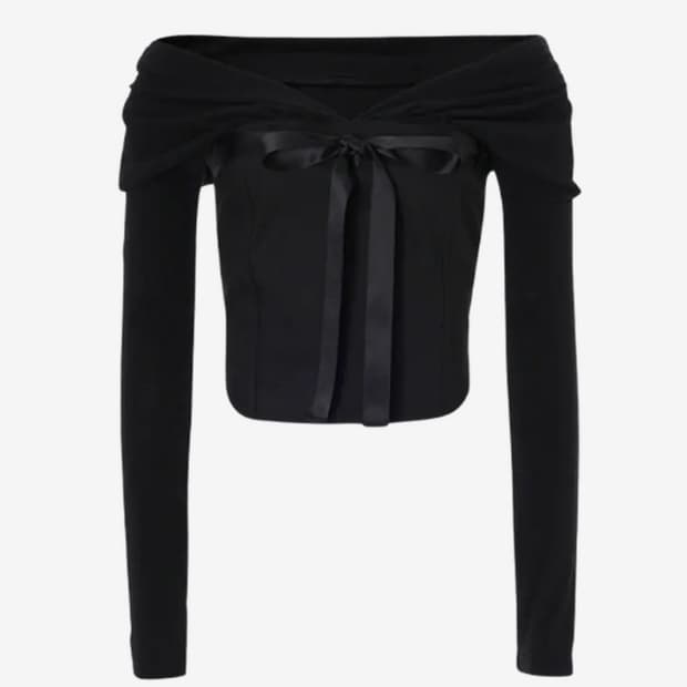 낫유어로즈 미우탑 Miu Top 블랙