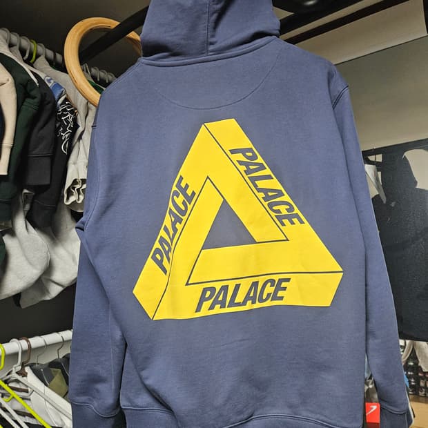 [L] 팔라스 트라이퍼프 프린트 집업 후드 네이비 - 23SS