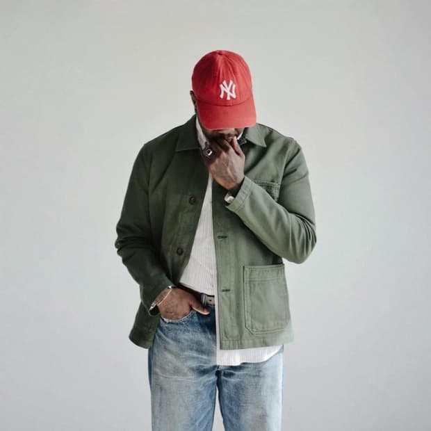 J.CREW 프렌치워크 초어 자켓 올리브 - XL