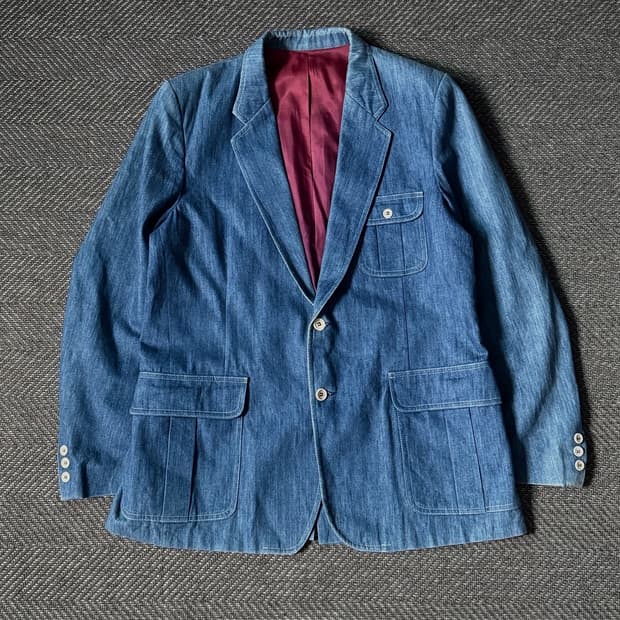 70s USA Lee 데님 블레이저 빈티지 자켓 (105)
