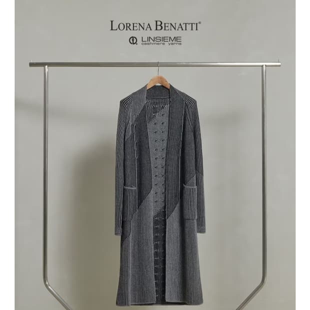 로레나 베나티 캐시미어 혼방 롱가디건