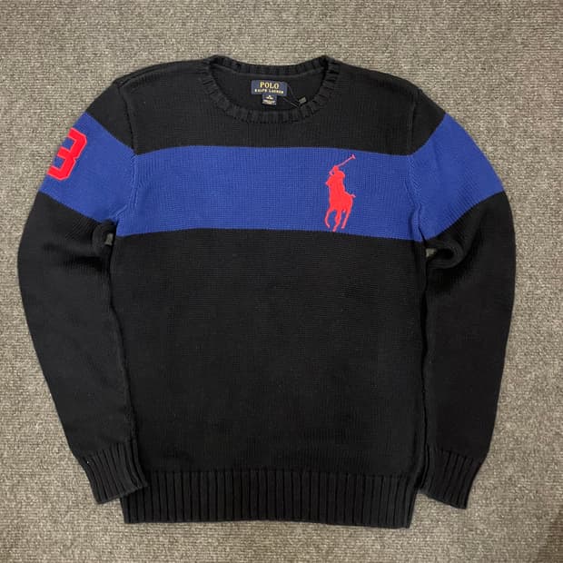 N201 폴로 빅포니 코튼 니트