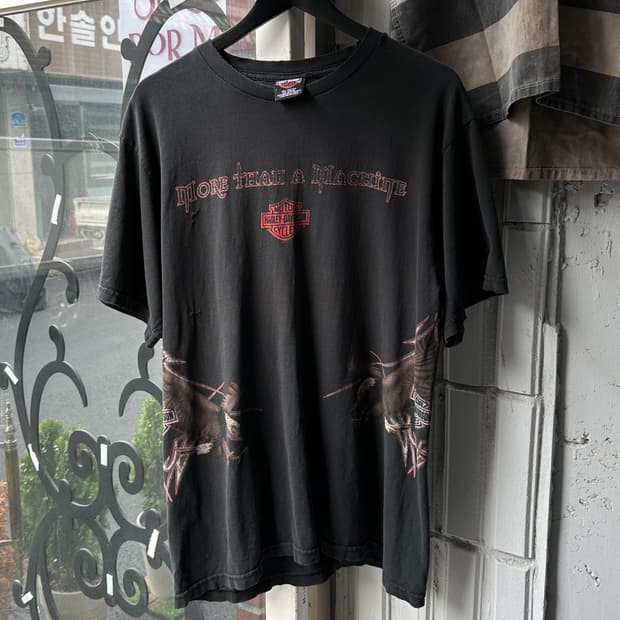 00's USA Made 할리 데이비슨 티셔츠 빈티지 할리티