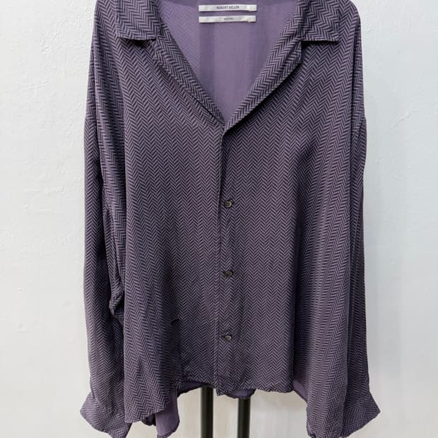 정품) 로버트 겔러 루즈핏 헤링본 셔츠 46