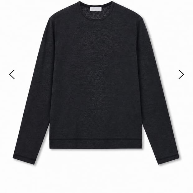 구매) Les Fin linen top (black) 48사이즈