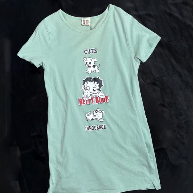일본빈티지 brtty boop 티셔츠